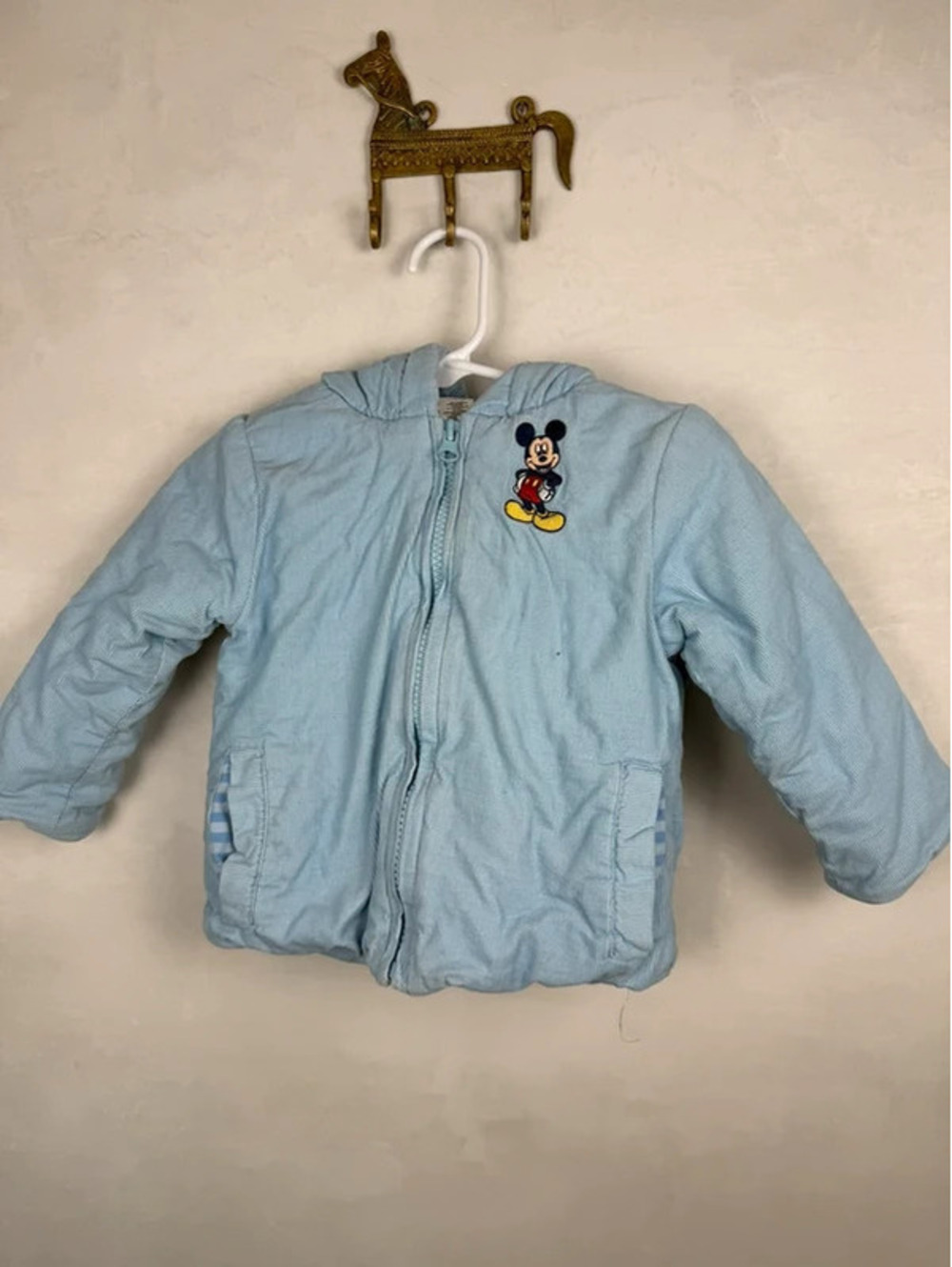 Baby blue corduroy, Mickey jacket size 2T